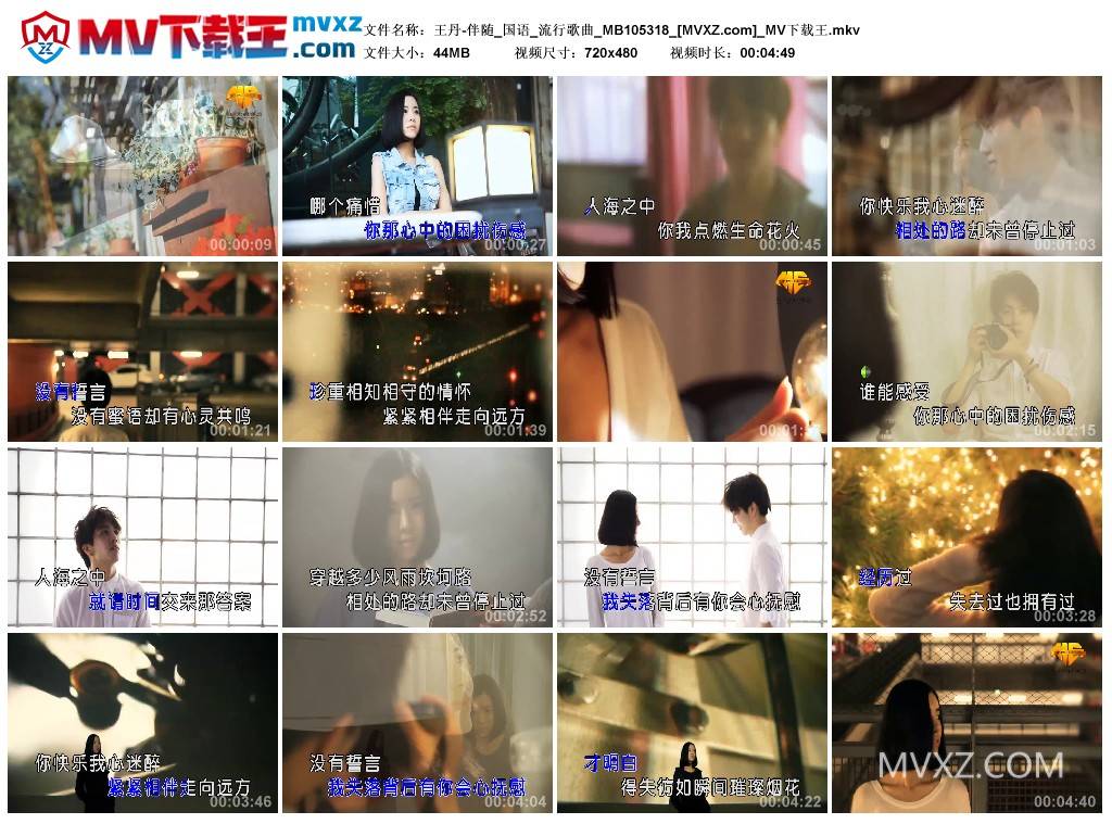 王丹-伴随_国语_流行歌曲_MB105318